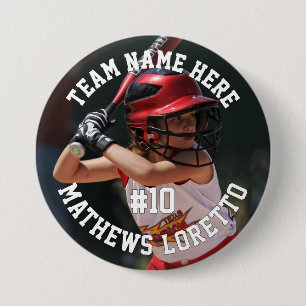 Baseball Player Add Name Number Team and Photo Button