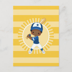 Baseball Player - African American Boy Postcard