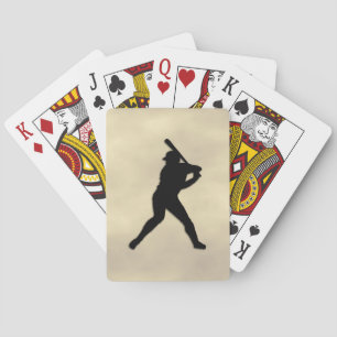 Baseball Player at Bat Poker Cards
