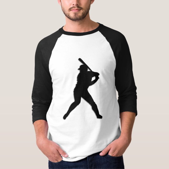 Baseball Player at Bat T-Shirt (Front)