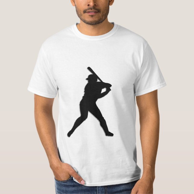 Baseball Player at Bat T-Shirt (Front)