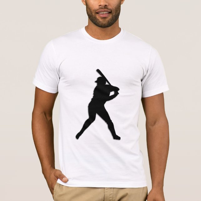 Baseball Player at Bat T-Shirt (Front)
