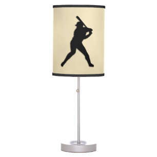 Baseball Player at Bat Table Lamp