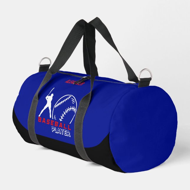 Baseball Player, Birthday Gift, Baseball Team Duffle Bag (Left Corner)