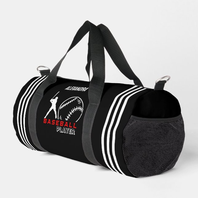 Baseball Player, Birthday Gift, Team Duffle Bag (Right Corner)