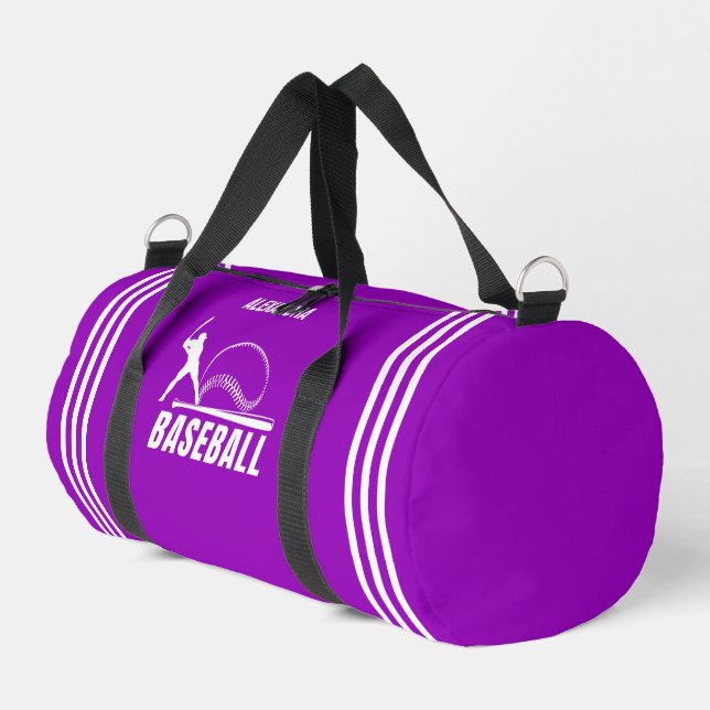 Baseball Player, Birthday Gift, Team Duffle Bag (Left Corner)