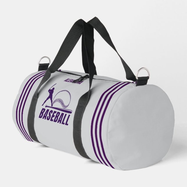 Baseball Player, Birthday Gift, Team Duffle Bag (Left Corner)