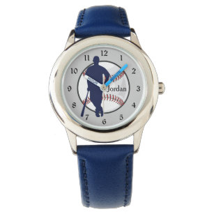 Baseball Player Blue Watch