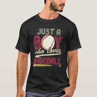 Baseball Player Boys Sport Baseball  Catcher Baseb T-Shirt