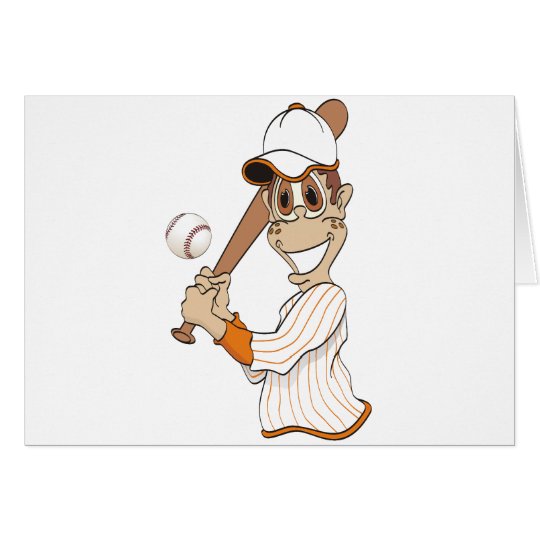 Baseball Player Cartoon Card