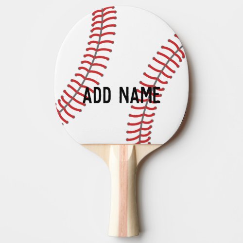 Baseball Player Coach _ Bold Modern Drawing Ping Pong Paddle