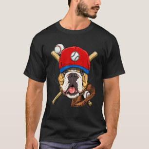 Baseball Player Coaches American Bulldog Pitcher C T-Shirt