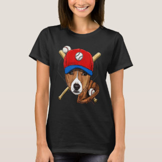 Baseball Player Coaches American Eskimo Pitcher Ca T-Shirt