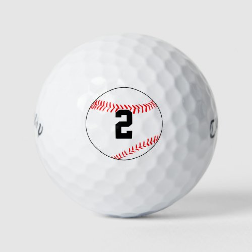 Baseball Player Custom Jersey NumberLetter Sports Golf Balls