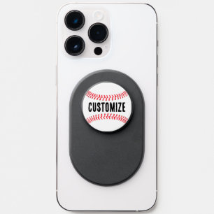 Baseball Player Custom Name or Text Personalized PopSocket
