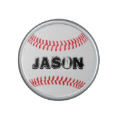 Baseball Player Custom Text Bluetooth Speaker (Front)