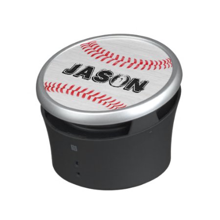 Baseball Player Custom Text Bluetooth Speaker