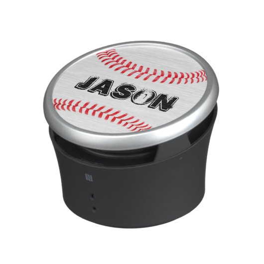 Baseball Player Custom Text Bluetooth Speaker (Side)