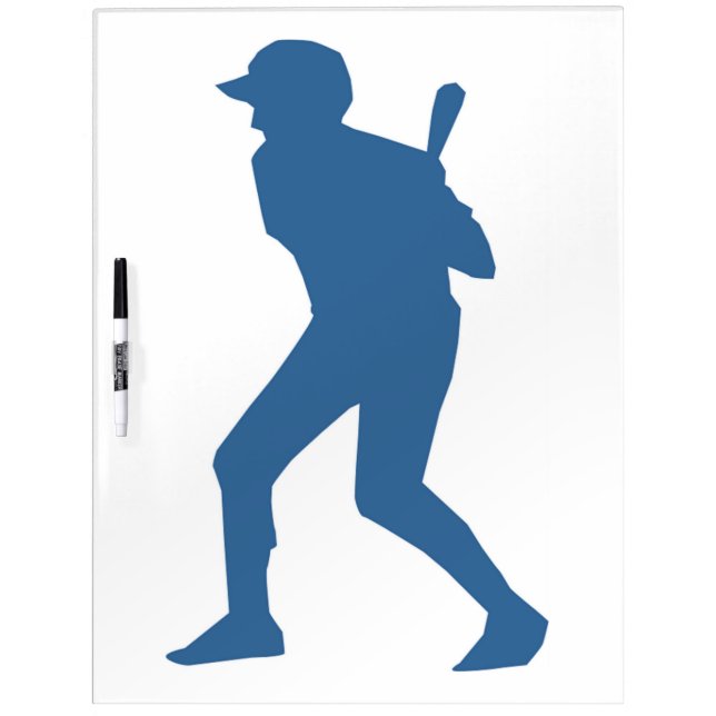 BASEBALL PLAYER DRY ERASE BOARD (Front)