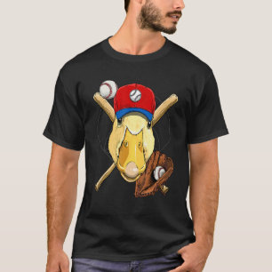 Baseball Player Duck Pitcher Catcher Baseball Coac T-Shirt