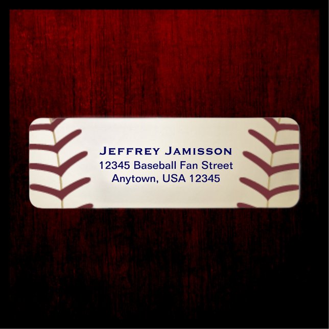 Baseball Player, Fan Name and Address Label (Creator Uploaded)