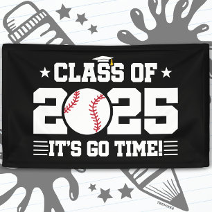 Baseball Player Graduation Class of 2025 Senior Banner