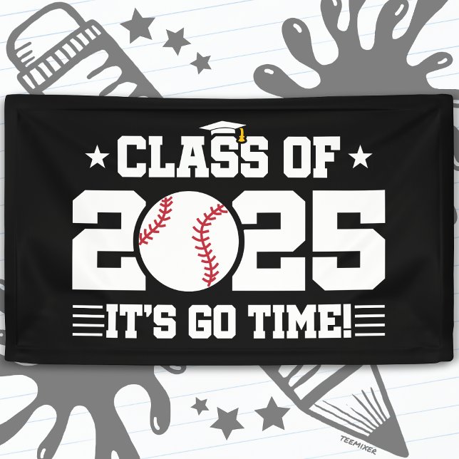 Baseball Player Graduation Class of 2025 Senior Banner (Creator Uploaded)