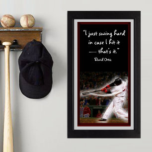 Baseball Player Graphic Poster