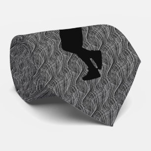 BASEBALL PLAYER GRAY UNIQUE NECK TIE