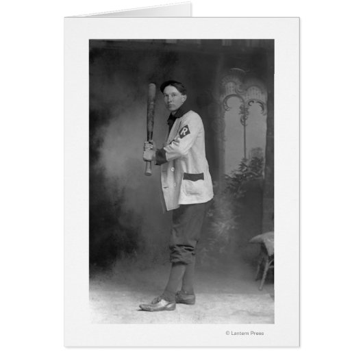Baseball Player holding Bat Cards (Front)