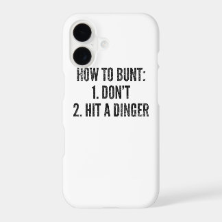 Baseball Player How To Bunt Funny Home Run Hitter iPhone 17 Case