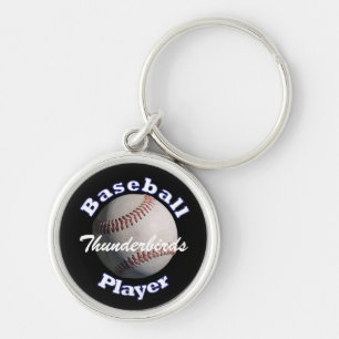 Baseball Player Keychain