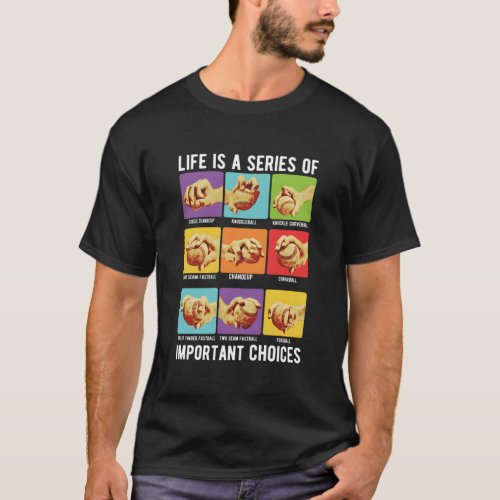 Baseball Player Life Is A Series Of Important Choi T_Shirt