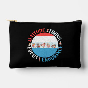 Baseball Player Mindset - Red White Blue Accessory Pouch