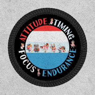 Baseball Player Mindset - Red White Blue Patch