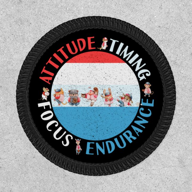 Baseball Player Mindset - Red White Blue Patch (Front)