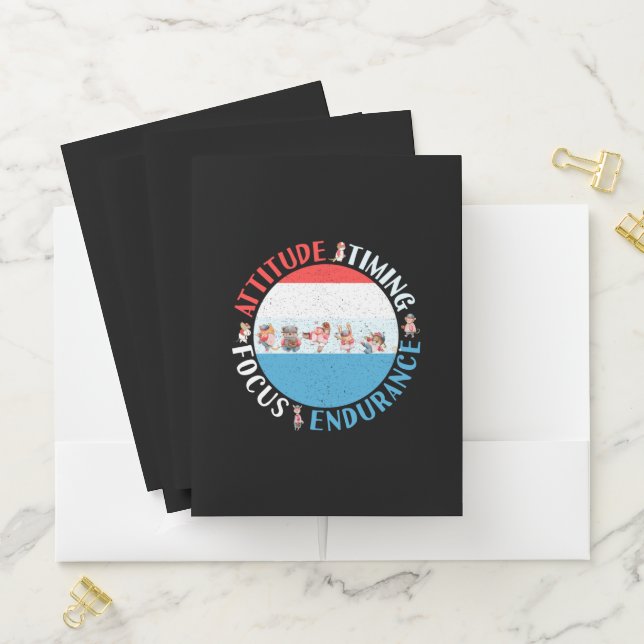 Baseball Player Mindset - Red White Blue Pocket Folder (In Situ)