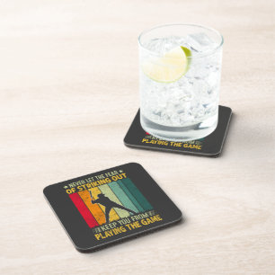 Baseball Player Motivation Beverage Coaster