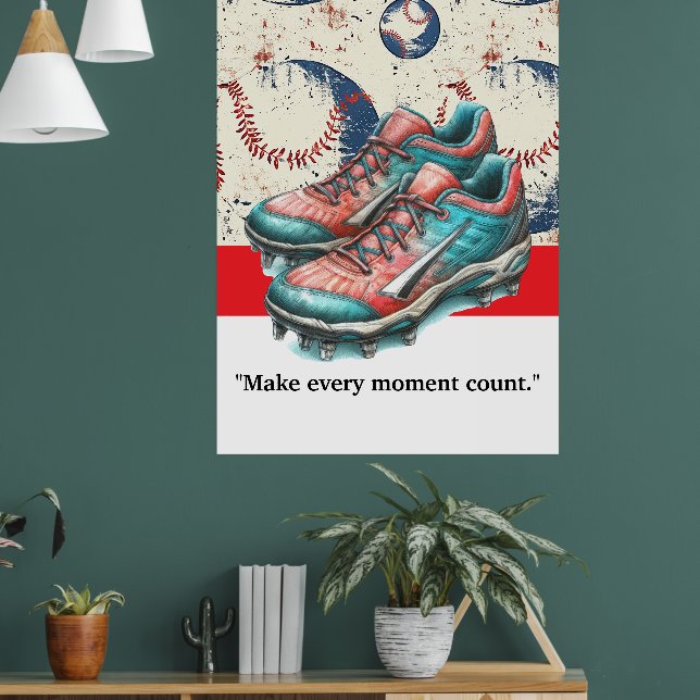 Baseball Player Motivation  Poster (Living Room 1)