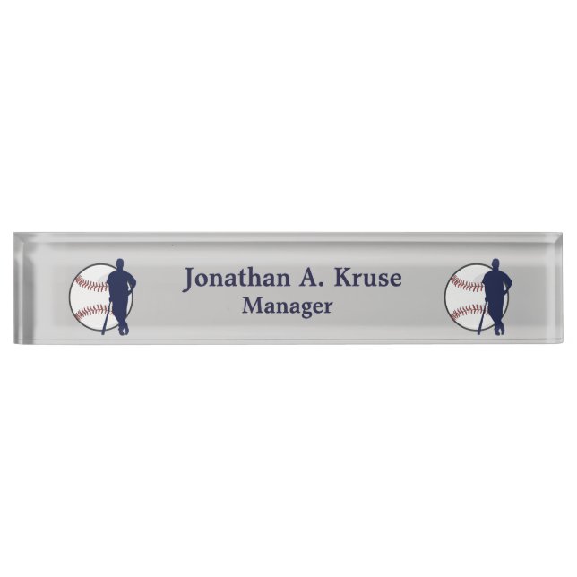 Baseball Player Nameplate (Front)
