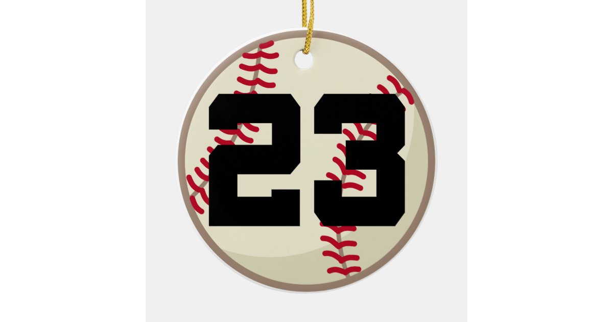 Baseball Player Number 23 Ornament | Zazzle