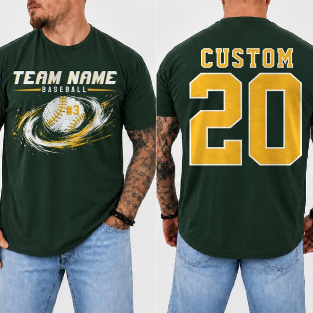Baseball Player Number Personalized  T-Shirt (Creator Uploaded)