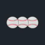 Baseball Player or Coach Sports Golf Ball Marker<br><div class="desc">Baseball Player or Coach Sports Golf Ball Markers: A fun gift idea for baseball players and coaches who are also weekend golfers. You can leave them blank,  or click the [Customize] button to add your own custom text on top,  like the baseball player's jersey number,  name or initials.</div>