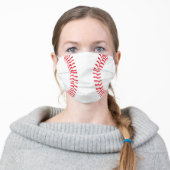 Baseball Player or Fan Adult Cloth Face Mask (Worn)