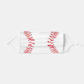 Baseball Player or Fan Adult Cloth Face Mask (Front, Folded)