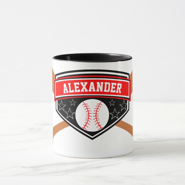 Baseball Player Personalize  Mug (Center)