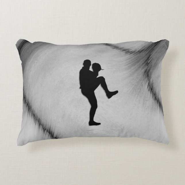 Baseball Player Pitcher Windup Accent Pillow (Front)