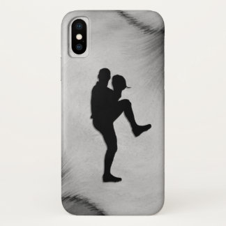 Baseball Player Pitcher Windup iPhone X Case