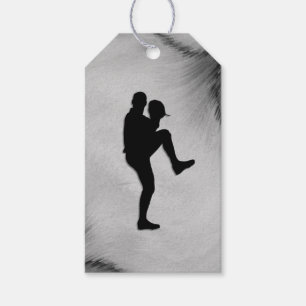 Baseball Player Pitcher Windup Gift Tags