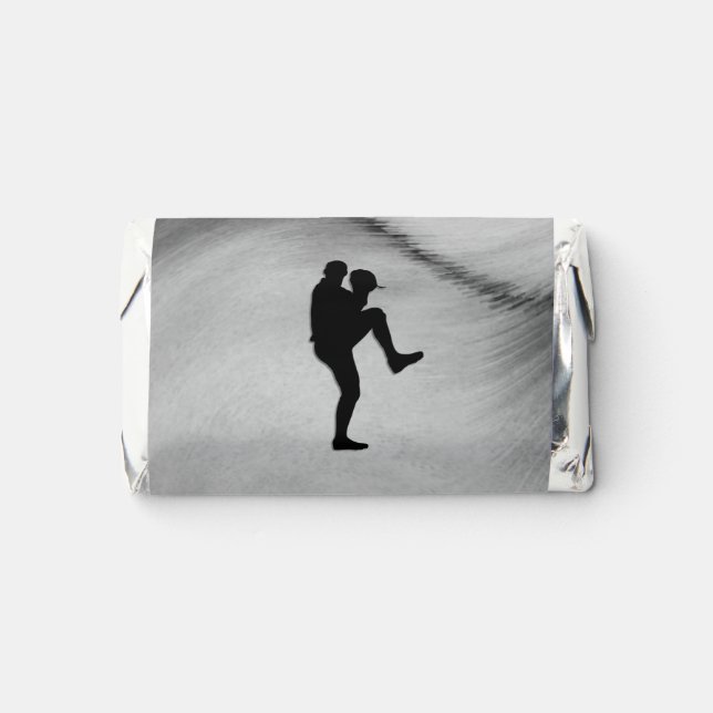 Baseball Player Pitcher Windup Hershey's Miniatures (Front)